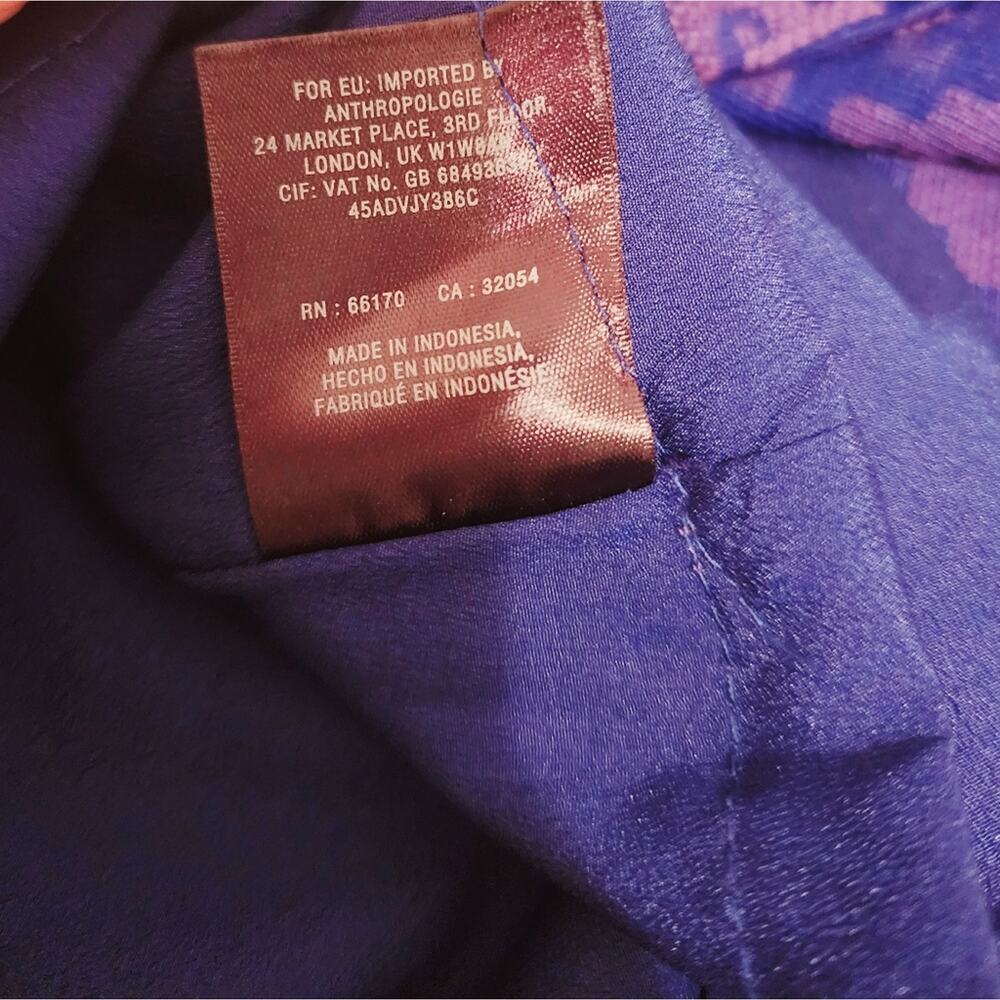 MAEVE BLUE EMBROIDERED DRESS WITH ZIP SIDE SIZE 6 - Picture 7 of 7